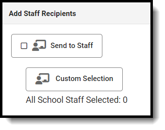 Screenshot of staff selection