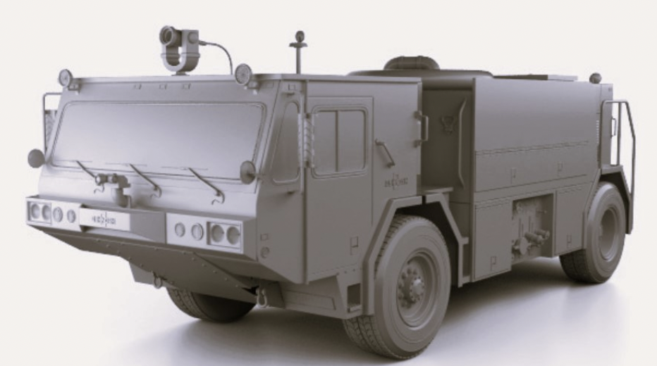 A close-up of a military vehicleDescription automatically generated