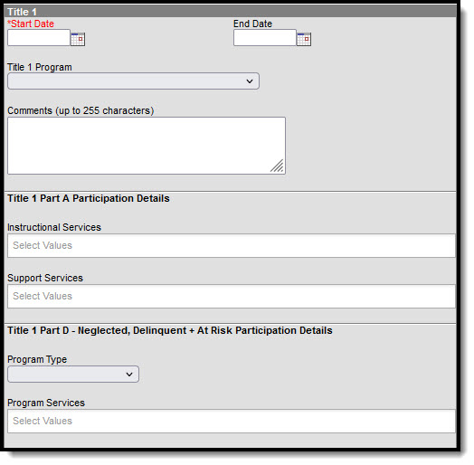 Screenshot of the Delaware Title 1 Editor