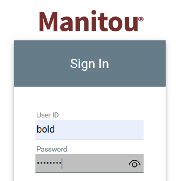 A screenshot of a login screen Description automatically generated