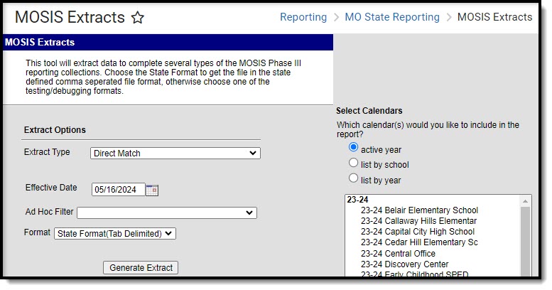 Screenshot of the MOSIS Direct Match editor.