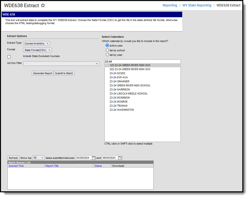 Screenshot of WDE-638 Extract Editor .