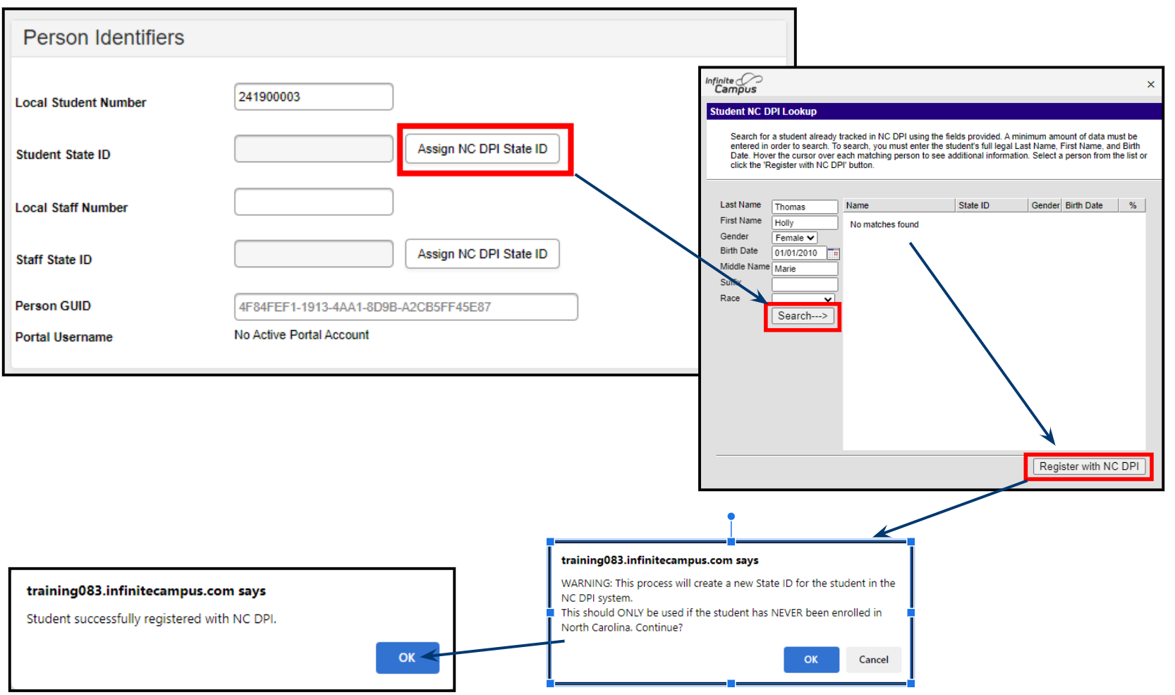 assign nc dpi state id