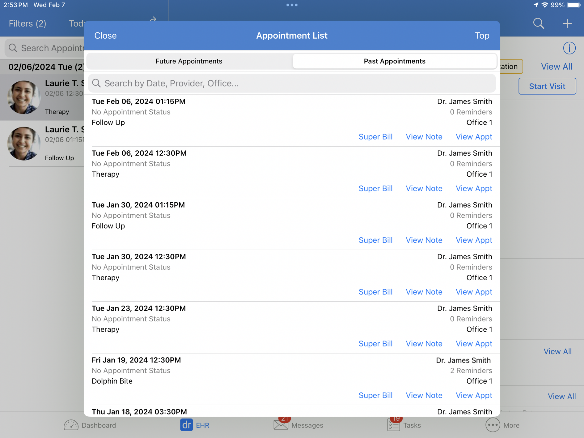 iPad Appointment List Past Appointments Updated.png