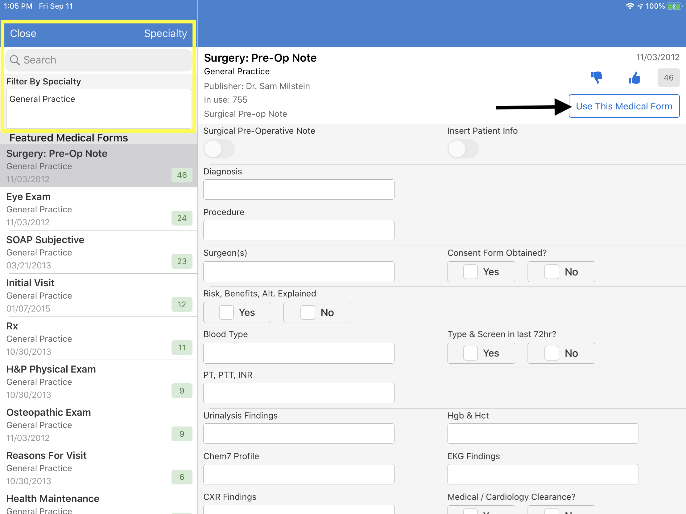 iPad_Account_Medical_Forms_Library_Search.PNG