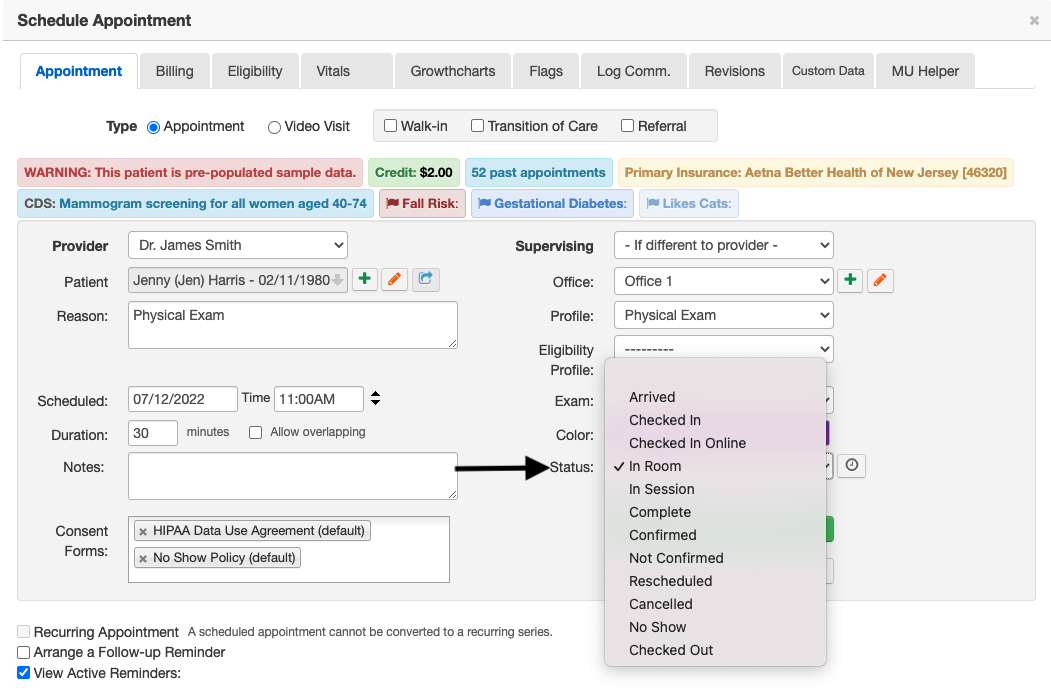 Appointment_Status_menu_Example.png