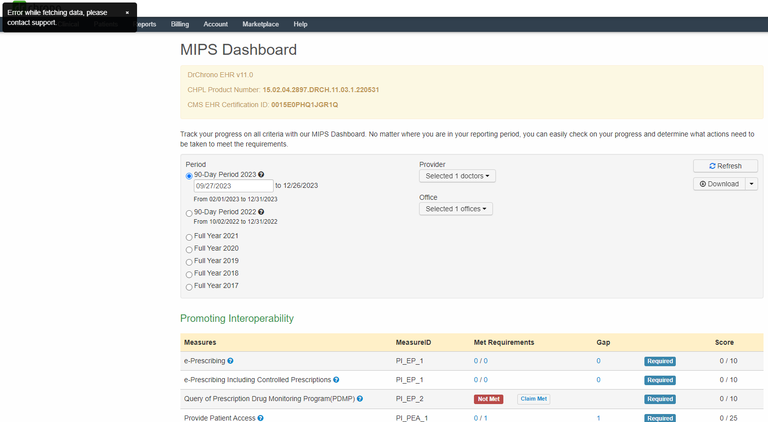 MIPS Dashboard Notes not Locked Error.png