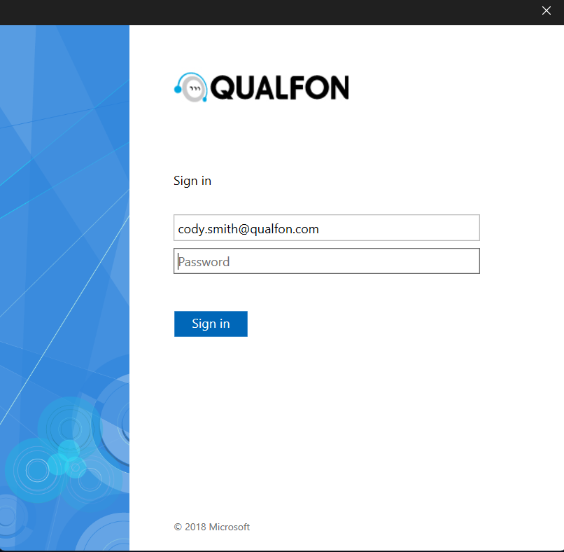 A screenshot of a login screenDescription automatically generated