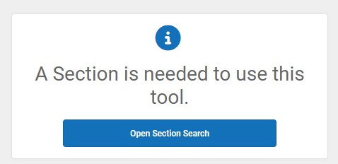 Section Search tool.