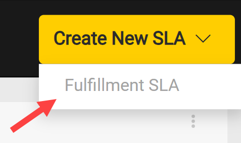 The Create New SLA button