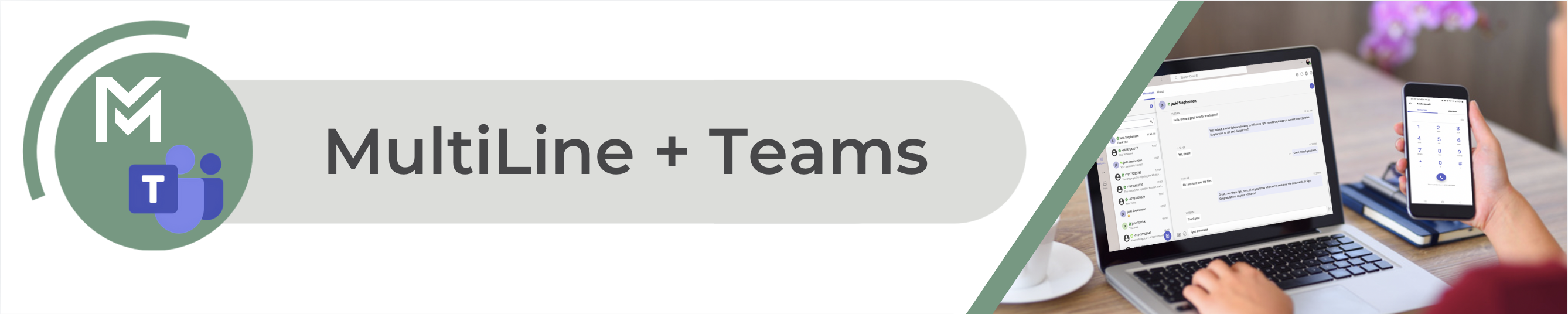 Add MultiLine Messaging App to Teams banner