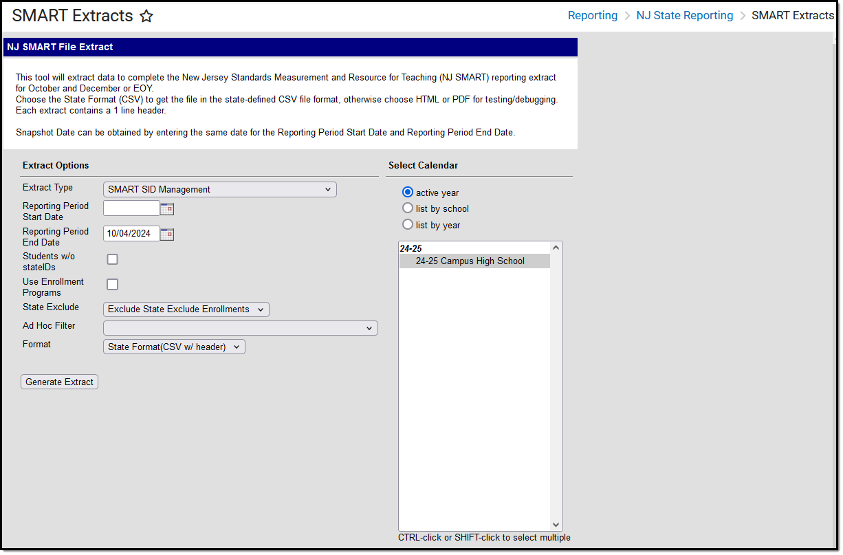 Screenshot of the SMART SID Management  editor.