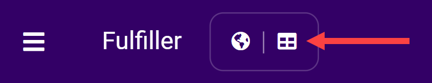 The fulfiller dashboard view switch