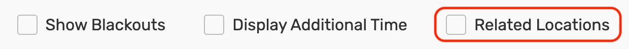 Related locations checkbox
