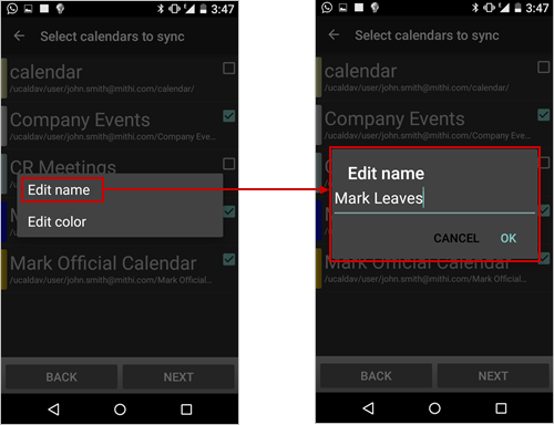 CalDAV-Sync app on Android