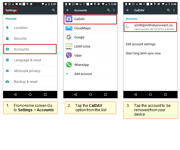 CalDAV-Sync app on Android