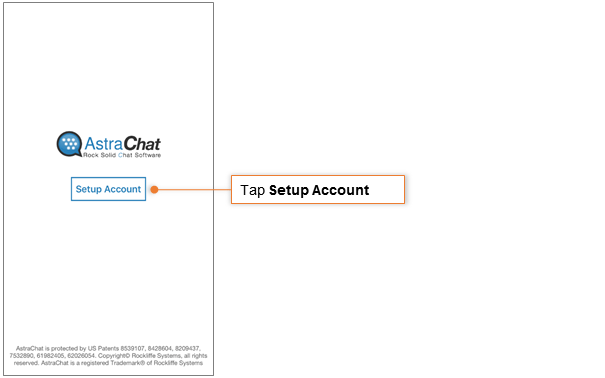 Configure a chat account on iOS device