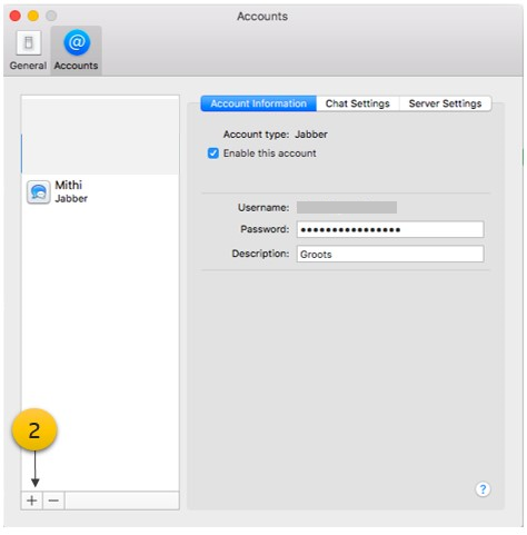 Chat application on Apple Mac