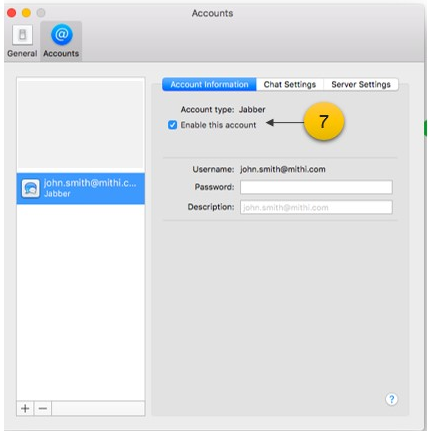 Chat application on Apple Mac