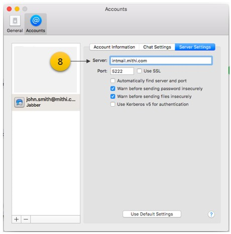 Chat application on Apple Mac