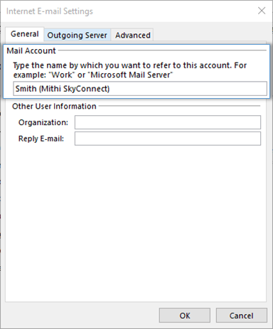 Outlook 2013 on desktop