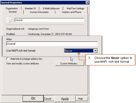 Step 3: Configure Message Format Settings