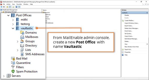 Step 2: Add a Mail Route with MailEnable SMTP settings