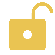 A yellow padlock with a black backgroundDescription automatically generated