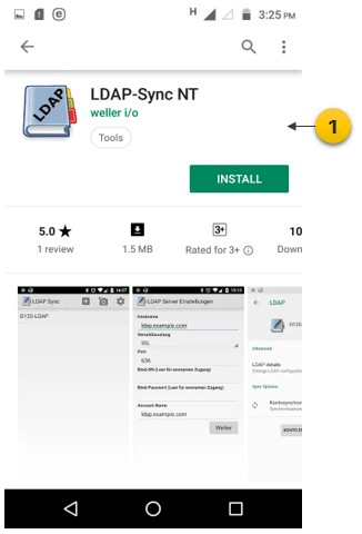 LDAP Sync app on Android