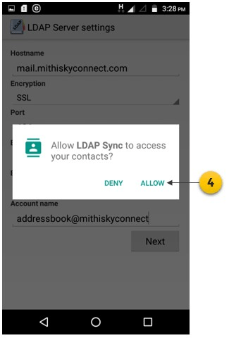 LDAP Sync app on Android