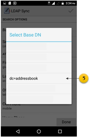 LDAP Sync app on Android