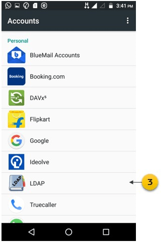LDAP Sync app on Android