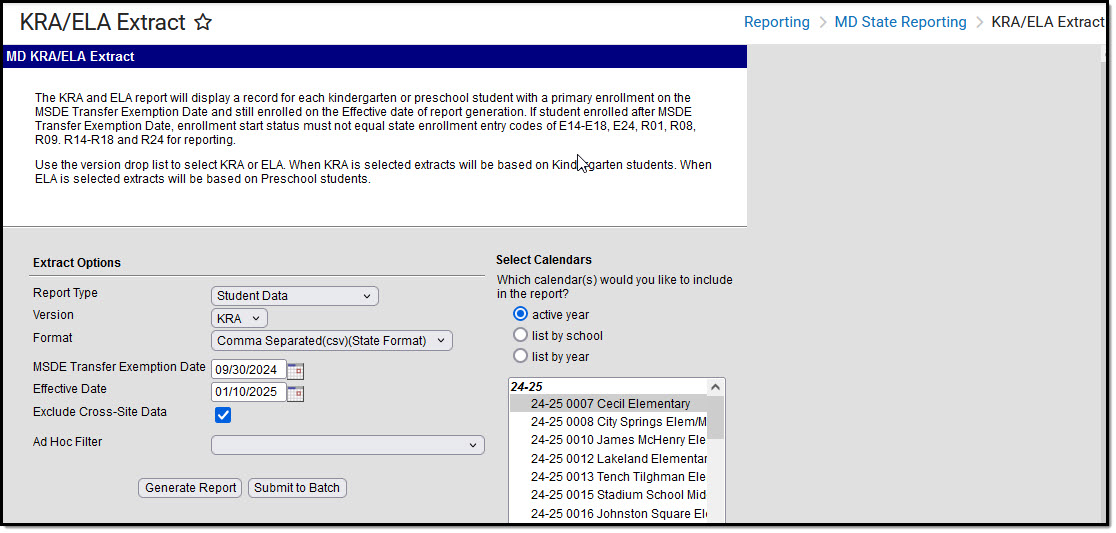 Image of the KRA and ELA Extract editor.