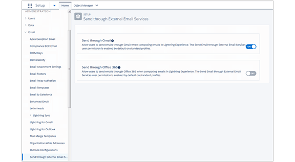 Option 1: Configure Salesforce to send mail through Gmail/ Office 365 and archive on Vaultastic