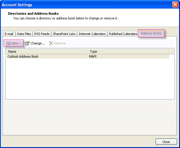 Outlook 2007 on desktop