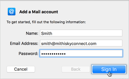 Mail app on Apple Mac