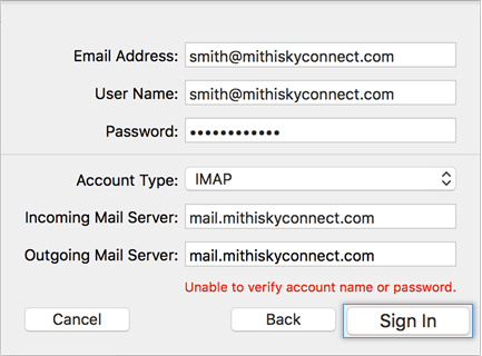 Mail app on Apple Mac