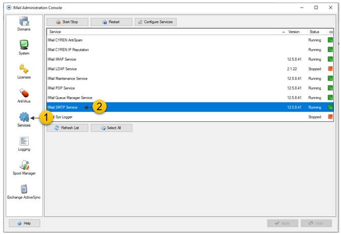 Step 2: Enable copy to Vaultastic ID for IMail users