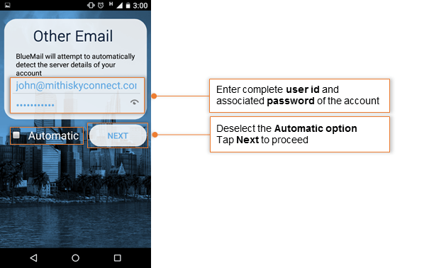 Blue Mail on Android