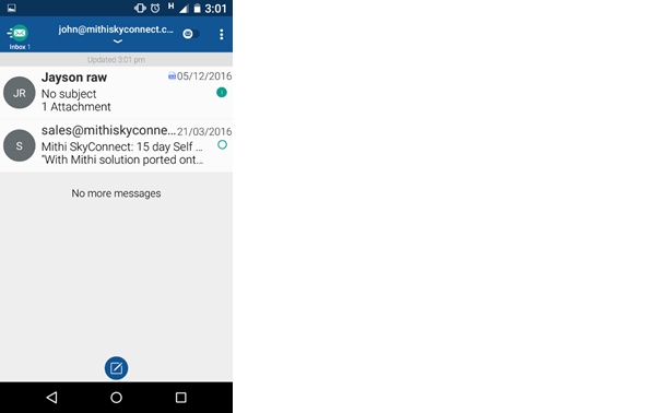 Blue Mail on Android