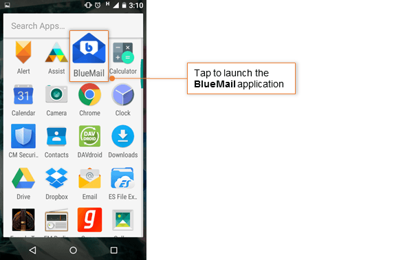 Blue Mail on Android