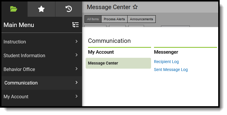 Screenshot of suggested Student Information tool rights for teachers