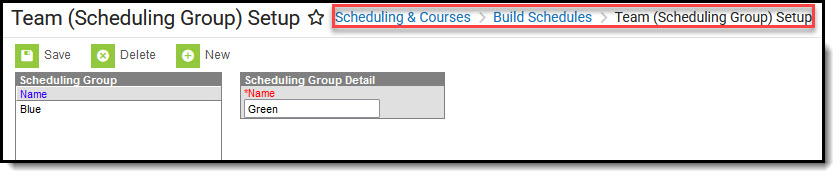 Screenshot of Adjust Blended Learning Groups tool.