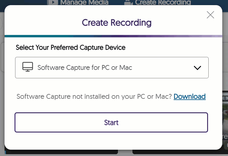 Identifies Record with Browser Capture Studio