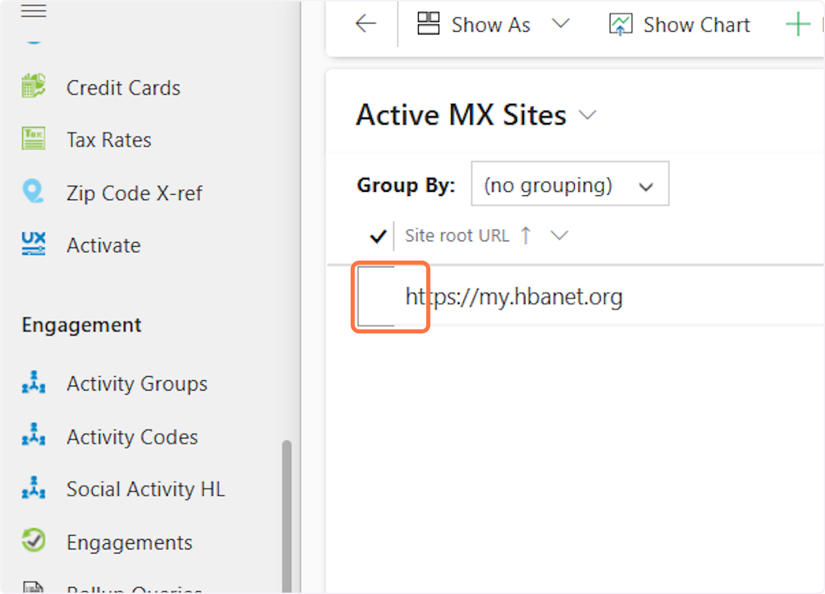 Select the area before "https://my.hbanet.org"