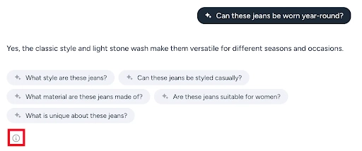screenshot of response details caret