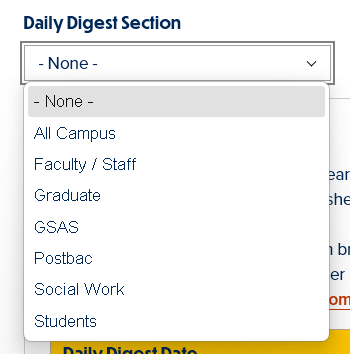 screenshot daily digest section field