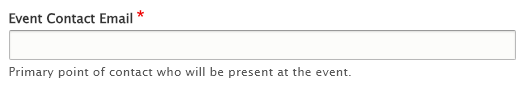 screenshot event contact email field