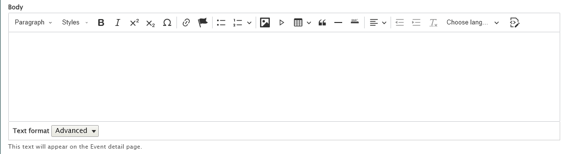 screenshot body field
