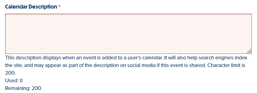 screenshot blurb field